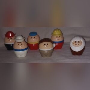 Little Tikes Toddle Tots Vintage Toy Figure 6 Count Lot